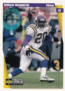 Dewayne Washington Minnesota Vikings 1997 Upper Deck Collector's Choice NFL #303